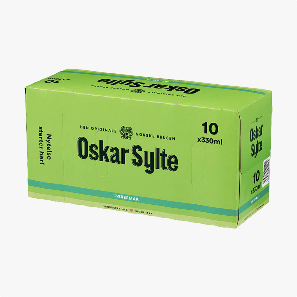Oskar Sylte Pærebrus 330ml 10-pack